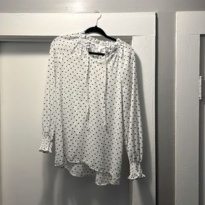 Black and White Blouse